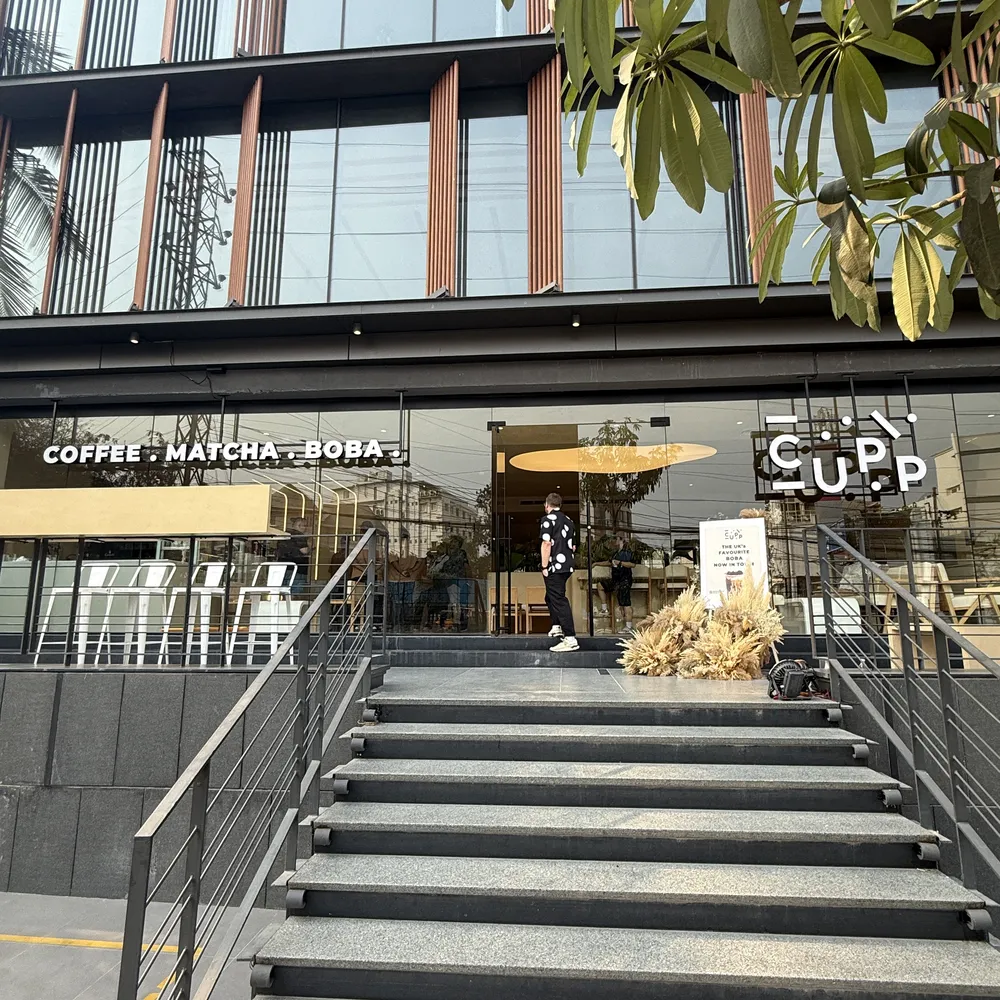 The steps up to CUPP in Jubilee Hills, Hyderabad