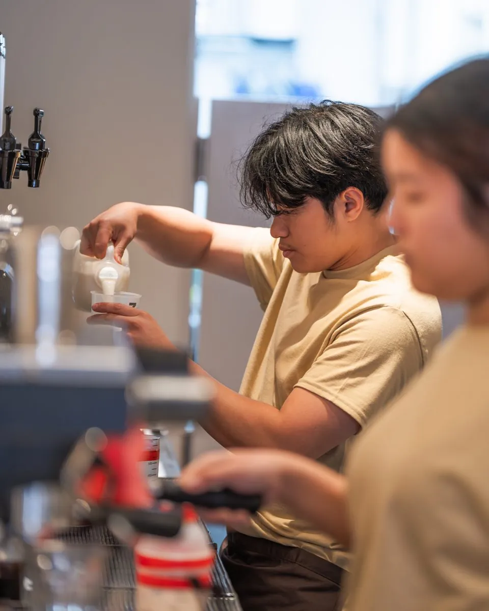 The CUPP team making drinks at Cabot Circus, Bristol