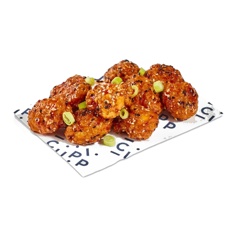 Sticky Korean fried chicken on CUPP paper