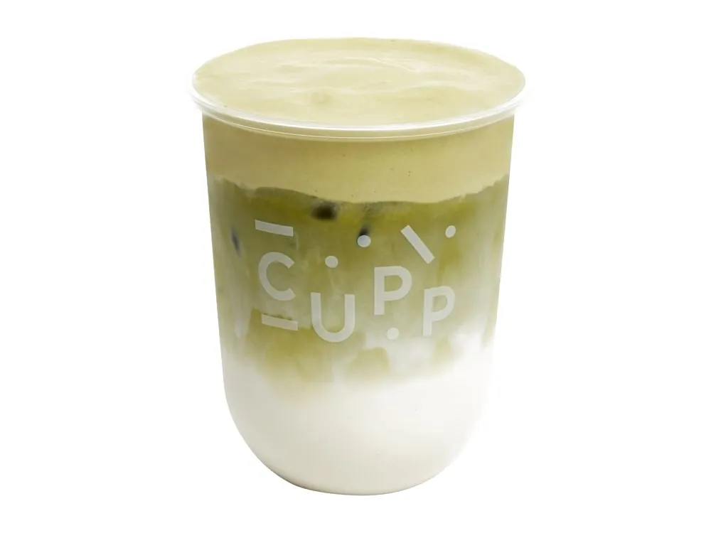 Double Matcha Cloud in a CUPP cup