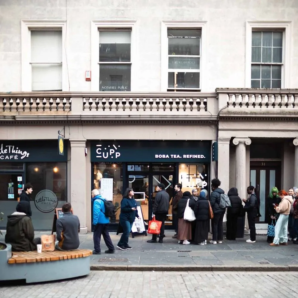 A queue outside a CUPP store